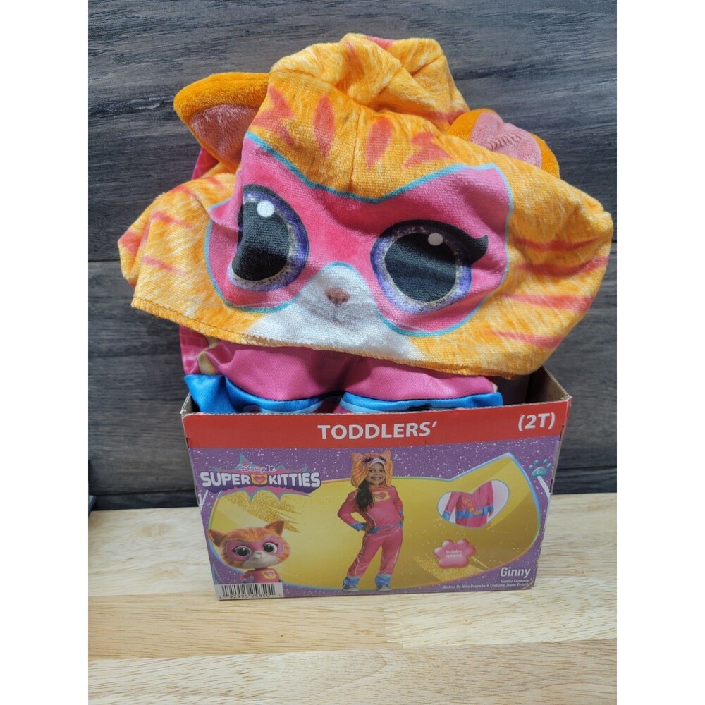 Disney Super Kitties Costume Outfit with Headpiece for Kids, Size S (2T) NWT